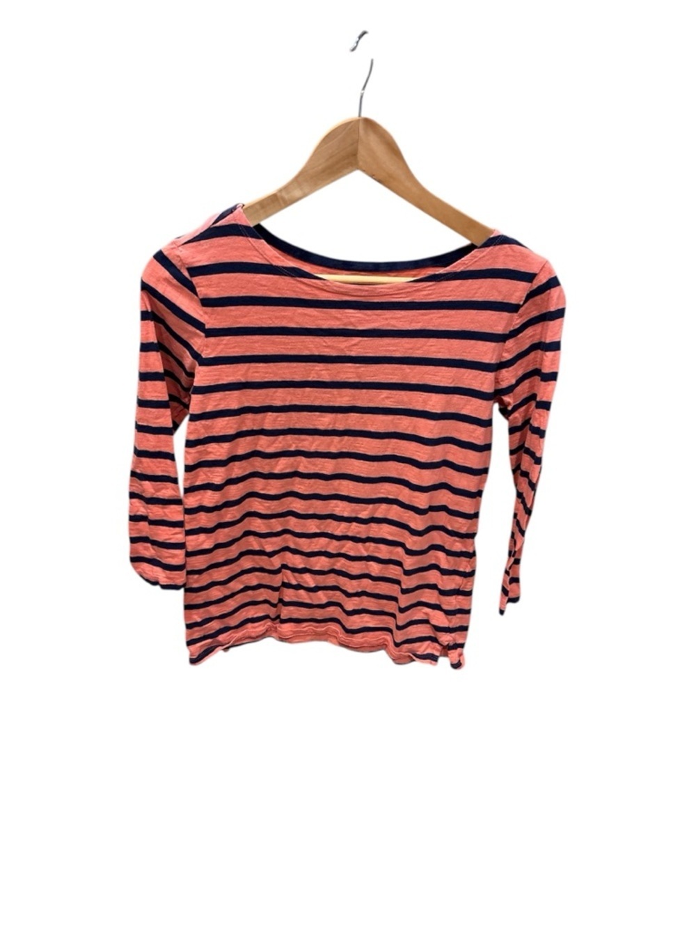 Old Navy Coral and Navy Striped Tee